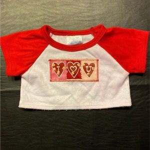 Build a Bear clothes I heart you shirt